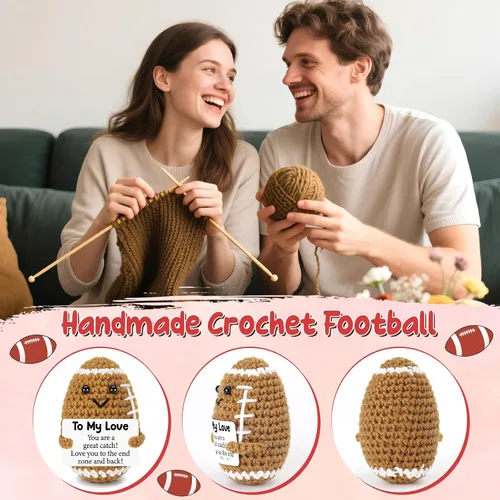 Miniatura 4 de BiuNiuring Regalos de cumpleaños para él, su novio, novia, para mi amor, día del padre, fútbol hecho a mano, lindo regalo de aniversario para él