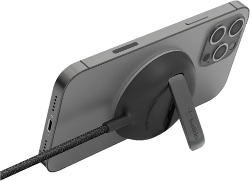 Miniatura 9 de Belkin Almohadilla de carga inalámbrica magnética Qi2 de 15 W con soporte - Cargador inalámbrico con certificación Qi2 compatible con MagSafe
