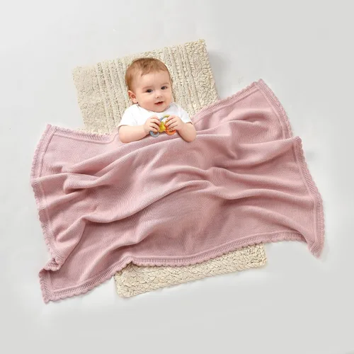 Miniatura 3 de Manta de lujo para bebé, ultra suave, acogedora, cálida, de 40 x 30 pulgadas, manta receptora para bebé, niño, niña, cochecito de cuna, color rosa