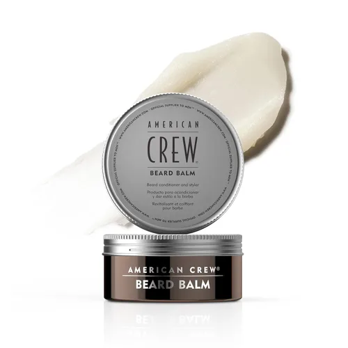 American Crew Bálsamo para barba para hombre, acondicionador y suavizante para domar y peinar, aceite de almendras dulces y manteca de karité, 2.3