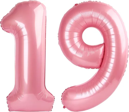 Miniatura 351 de Globos de números de 5 globos de 40 pulgadas, decoraciones de cumpleaños azules para niños y niñas, globos de números azul marino grandes