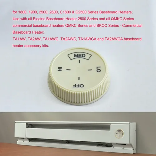 Miniatura 3 de 2 piezas de zócalo calentador termostato control de temperatura perilla de dial de repuesto de placa base de repuesto