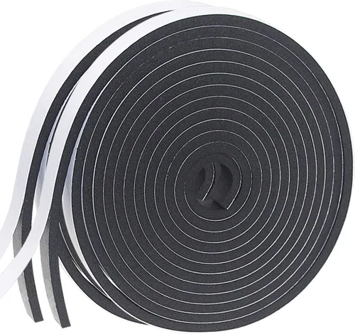 Miniatura 24 de Tira de Sellado Meteorológico para Puertas, Tira de Sellado para Puertas y Ventanas, 1 Pulgada x 1/8 Pulgada x 33 Pies, Cinta de Aislamiento