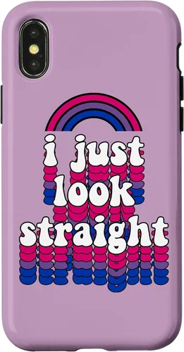 Miniatura 5 de I Just Look Straight Bisexual Rainbow Bisexual Pride Flag Case for iPhone 17