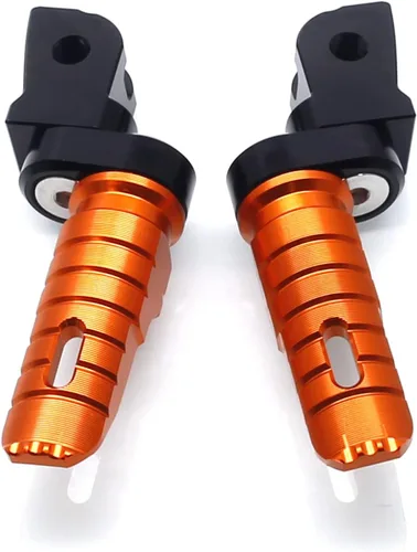 Miniatura 4 de MZS Estriberas de motocicleta compatibles con ZX4R ZX4RR ZX25R EX 400 Z400 2018-2025, estriberas delanteras ajustables para pedal, color negro CNC
