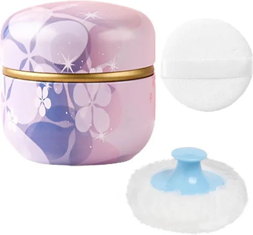 Miniatura 15 de Estuche de Polvo Corporal WEMEGA con Aplicador de Polvo, Contenedor de Polvo, Caja de Té para Polvo Corporal y Facial para Bebés y Mujeres, Estuche