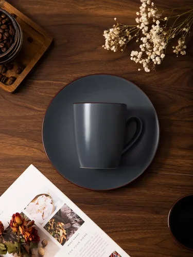 Miniatura 8 de famiware Venus - Tazas de café para 4, juego de tazas de 12 onzas, taza para beber con asa para café, té, cacao, leche, carbón