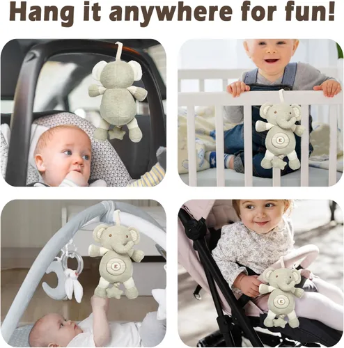 Miniatura 4 de COTTONEBEBE Juguetes para Bebés, Juguete de Peluche con Música de Nana para Bebés Infantes de 0 3 6 12 a 36 Meses Niño y Niña, Regalo Ideal