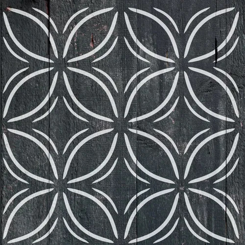 2 piezas plantillas de pintura de azulejos de 12" x 12" para paredes y pisos - Reutilizables - Plantillas para pintura - Plantilla para decoración