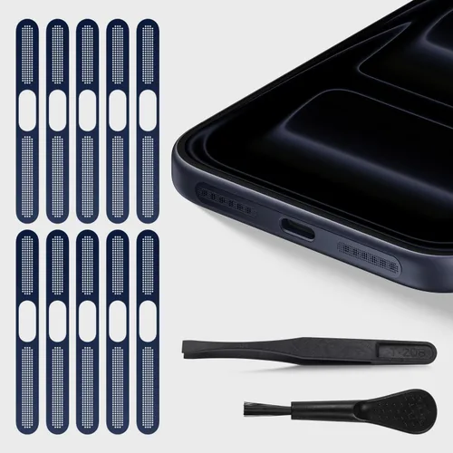 Miniatura 2 de 10 piezas de cubierta de altavoz de malla antipolvo para iPhone 17 Pro Max / 17/17 Pro/Air / 16 / 16E / 16 Plus, Apple iPhone 16 Pro /16 Pro Max