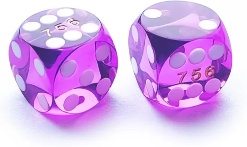 Miniatura 13 de Bescon Dice Dados de precisión pequeños profesionales de 0.500 in (1/2 pulgada) con número de serie aleatorio, mini dados de corte de precisión