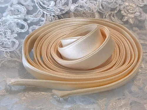 Miniatura 9 de Cinta de satén de 140 pulgadas para corsé de boda, correas con cordones en la espalda, cinta con cordones para reemplazo de cremallera trasera