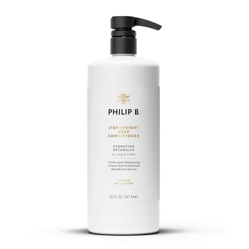 PHILIP B Acondicionador ligero y profundo, 32 fl. oz. (32.0 fl oz) - Desenredante hidratante, añade humedad, brillo y suavidad, para todo tipo de