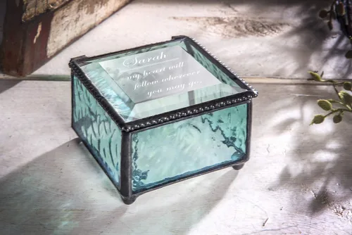 Miniatura 5 de Joyero personalizado decorativo, vitrina, organizador de almacenamiento, regalo de recuerdo para amiga, hija, hermana, niña, mujer, decoración