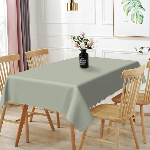 Miniatura 20 de 52x70inches Apple Green Tablecloth Heavy Duty Washable Polyester Fabric Table Cloth Rectangular Solid Color Table Cover for Kitchen Dining Room