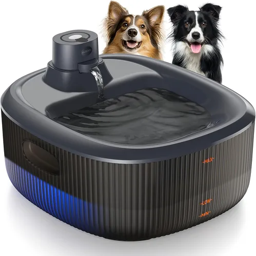 Miniatura 8 de WOPET Fuente de agua para perros grandes, fuente automática de agua para perros y gatos, dispensador de agua para mascotas con 2 filtros, bomba