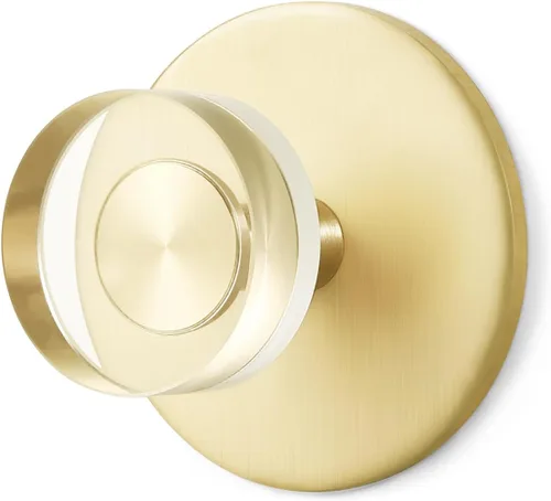 Miniatura 10 de Paquete de 4 ganchos adhesivos de cristal de JIASENBAO para toallas de baño, ganchos de pared blancos para colgar batas y abrigos, ganchos
