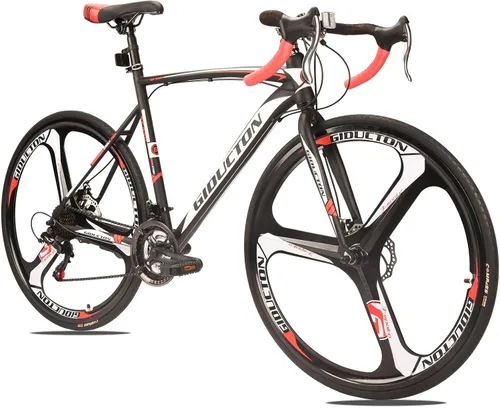 Miniatura 8 de EUROBIKE Bicicleta de carretera,Ruedas 700C Frenos de disco de 21 velocidades,Bicicleta para hombre o mujer,Marco de 21.3 in/19.3 in