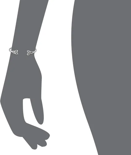 Miniatura 2 de WithLoveSilver - Pulsera de plata de ley 925 con 2 nudos celtas de triquetra