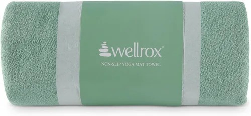 Miniatura 12 de Wellrox Toalla de microfibra para esterilla de yoga con agarre, ultra absorbente, súper suave y de secado rápido, toalla de yoga caliente Lavanda