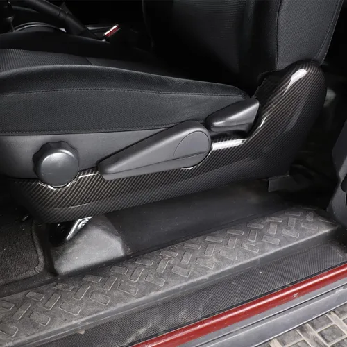 Miniatura 4 de Cubierta de panel de decoración lateral de asiento de automóvil para Toyota FJ Cruiser 2007-2022, accesorios de panel de ajuste de asiento de fibra