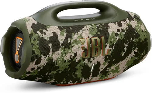 JBL Boombox 4 - Altavoz portátil impermeable más potente con sonido profesional masivo, hasta 34 horas de tiempo de reproducción y conexión de Squad