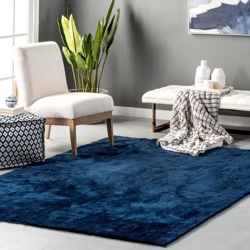 Miniatura 18 de nuLOOM Alfombra de Área de Felpa Acogedora de 5' x 8', Lavable a Máquina, Antideslizante, Alfombra Shag Suave y Esponjosa para Sala de Estar, Crema