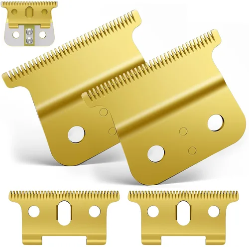 Miniatura 9 de Paquete de 2 piezas de repuesto profesional de hoja en T de grado de barbero compatible con Andis T-Outliner, aprobado por peluquero T Clipper