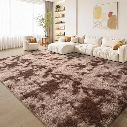 Miniatura 23 de Zentavio - Alfombras para sala de estar, alfombras de área verde oscuro de 3 x 5 pies, alfombra de césped artificial, alfombra de pelo mullido