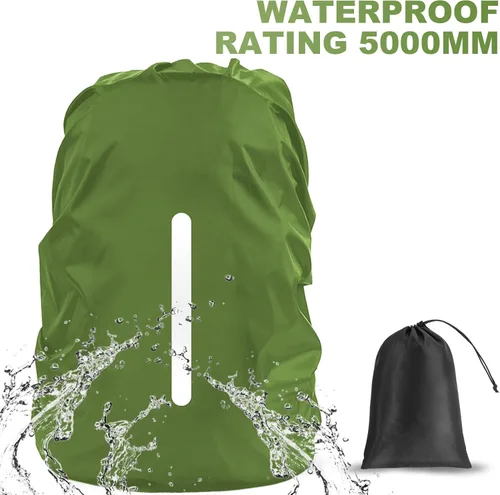 Miniatura 5 de LAMA Mochila impermeable para lluvia, reflectante, antipolvo, antirrobo, ciclismo, senderismo, campamento, viajes, actividades al aire libre