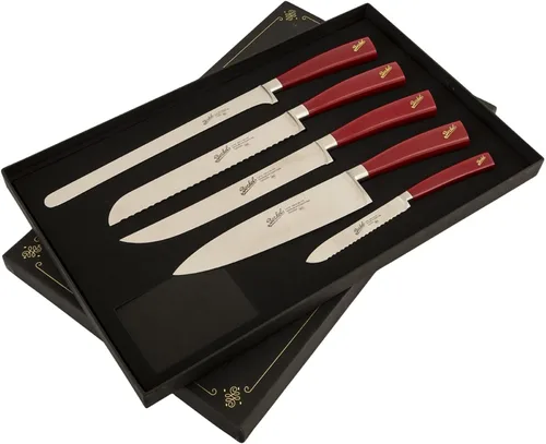 Miniatura 5 de Berkel Elegance - Juego de cuchillos de chef de 5 piezas, elegante y versátil, incluye cuchillos de precisión para jamón, pan, asado, chef y tareas