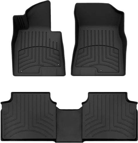 WeatherTech FloorLiner HP Alfombrillas de suelo personalizadas para Hyundai Sonata, K5-1ª y 2ª fila (441598-1-2IM), negro