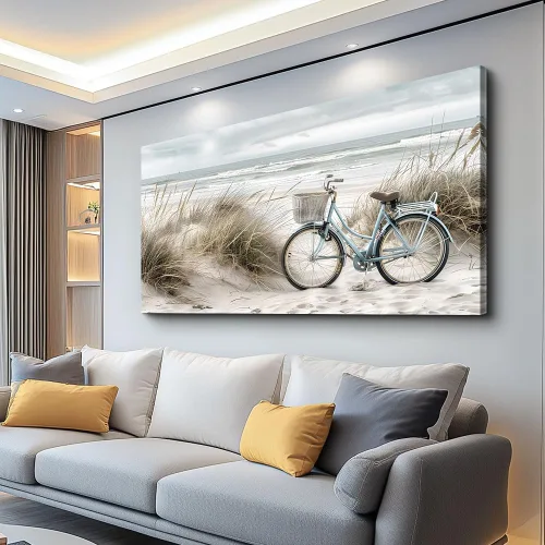 Miniatura 13 de ERQINHUA Arte de Lienzo para Pared de Sala de Estar Dormitorio Decoración de Pared para Oficina Casa de Campo Mural Superficie de Lago Paisaje