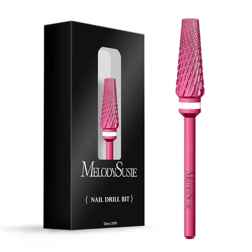 Miniatura 33 de MelodySusie Super Cut Edition Brocas para Uñas 5 en 1, Brocas Multifunción de Carburo de Tungsteno de 3/32'', Adecuadas para Manicura Pedicura