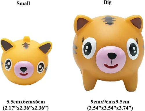 Miniatura 3 de Juguete para apretar para niños, juguetes de descompresión para niños, juguete de liberación de estrés con diseño de conejo, oso tigre, oso, cerdo