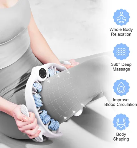 Miniatura 2 de COSTWELL Masajeador de celulitis, rodillo muscular removedor de celulitis, masajeador de tejido profundo de 360° para piernas, cuello, pantorrillas