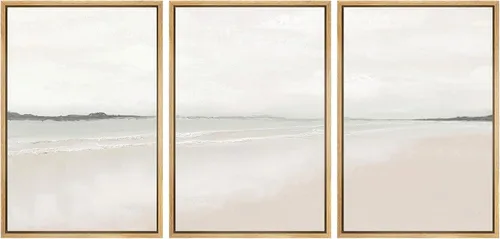 Miniatura 57 de SIGNWIN Lienzo enmarcado para pared, juego de arte sereno de pantanos con humedales verdes e ilustraciones de agua tranquila, arte moderno