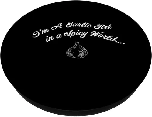 Miniatura 2 de Garlic Girl Lover In A Spicy World Foodie Cooking Chef PopSockets Adhesive PopGrip