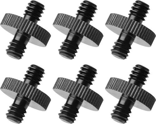 Miniatura 7 de Adaptador de tornillo de trípode roscado macho de 1/4 pulgadas a macho de 1/4 pulgadas, convertidor de rosca de montaje estándar para montaje