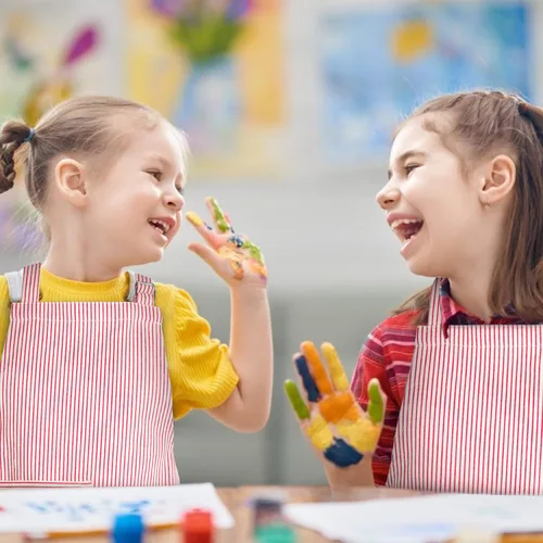 Miniatura 5 de TeddSnow Delantal de algodón ajustable con bolsillo, para niños de 2 a 5 años, para niños y niñas