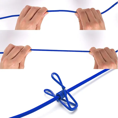 Miniatura 4 de ALINNA Tendedero portátil retráctil, tendedero de viaje con 12 pinzas para la ropa para secar en interiores, accesorios de campamento al aire libre