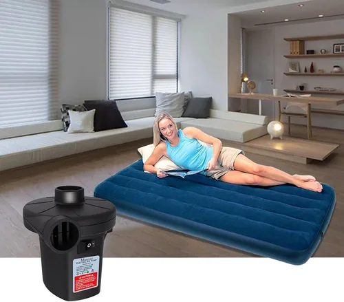 Miniatura 6 de Bomba de aire eléctrica de llenado rápido con 3 boquillas, inflador desinflador portátil de CA 110V-120V para juguetes inflables de piscina