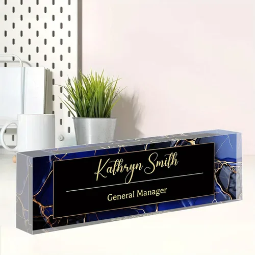 Miniatura 31 de Placa de nombre personalizada, placa de nombre personalizada para oficina, accesorio de escritorio de acrílico, regalos para compañeros de trabajo