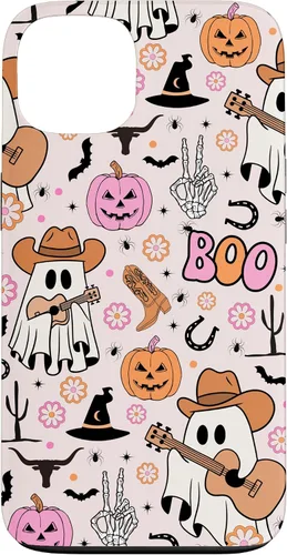 Miniatura 7 de Spooky Ghost Cowboy Cute Halloween Boo Western Retro Pastel Case for iPhone 17