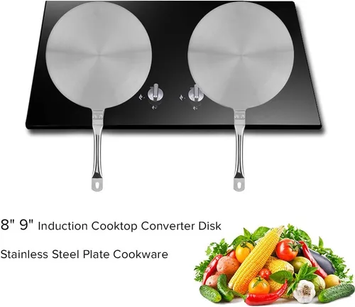 Miniatura 2 de Difusor de placa de inducción de acero inoxidable - Distribuidor de calor de 20/9.4 in para cocinas de gas/eléctricas