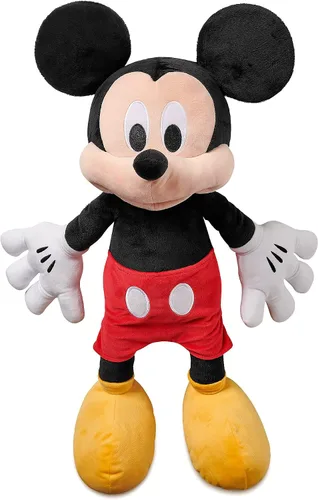 Disney Store Peluche oficial de Mickey Mouse grande para niños, personaje de peluche con textura mullida y detalles bordados, cola suave, felpa
