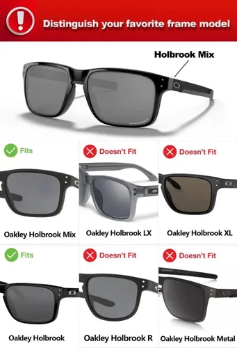 Miniatura 4 de Lentes polarizadas de repuesto para gafas de sol Oakley Holbrook Mix OO9384 - MultiOptions