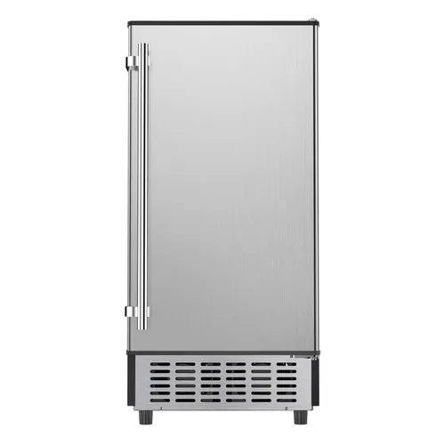 Miniatura 2 de Coolake Máquina de Hielo Comercial Bajo Mostrador de 15 Pulgadas, 100 lbs/Día de Acero Inoxidable Empotrable Independiente con Contenedor
