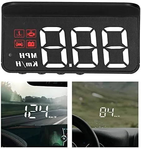 Miniatura 3 de Coche, HUD Proyector Multifunción Medidor de Alarma de Alarma de Fatiga Conducción Recordatorio