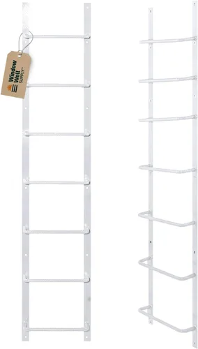 Miniatura 14 de Escalera de acero para ventanas de sótano (gris, 3 peldaños), escalera de salida atornillada resistente para el hogar, fácil de instalar, escaleras